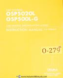 Okuma-Okuma OSP5020L OSP500L-G, Sub-Spindle Lathe Instructions and Programming Manual-OSP500L-G-OSP5020L-01